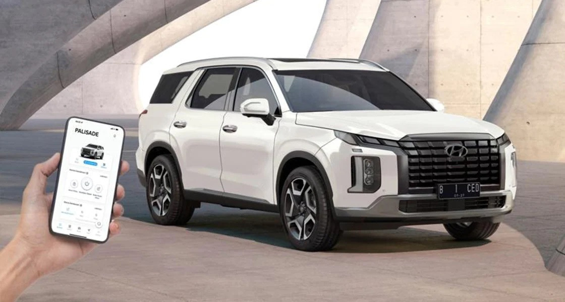 Diagnosa Hyundai Palisade Melalui BlueLink Di Ponsel